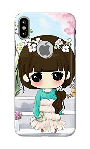 Image of Generic PRINTFIDAA Cartoon Girl Printed Designer Hard Back Case Cover for Apple iPhone X Logo /iPhone 10 / iPhone Ten /iPhone Xs Logo -(SS) MVN1009