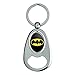 GRAPHICS & MORE Batman Classic Bat Shield Logo Keychain Chrome Metal Spinning Oval Bottle Opener