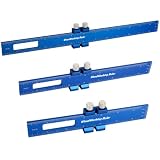 Woodworking Ruler-Aluminum Pocket Rulers with Slide Stop Woodworking T-Type Scribing Rule Marking Me