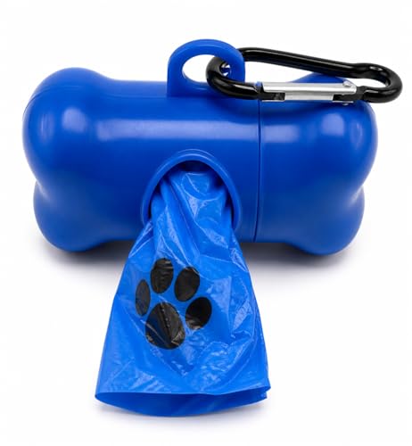 Dog Poop Bag Dispenser with Leash Clip, Portable & Leak-Proof Waste Bag Holder for Dogs, Durable...