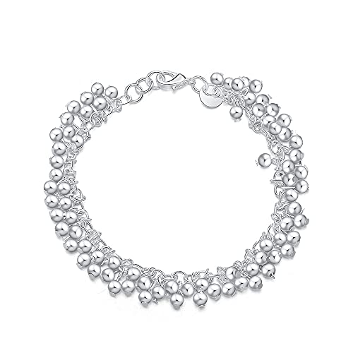 Bracelet en chaîne solide sable 925 le cadeau de mariage idéal pour couples
