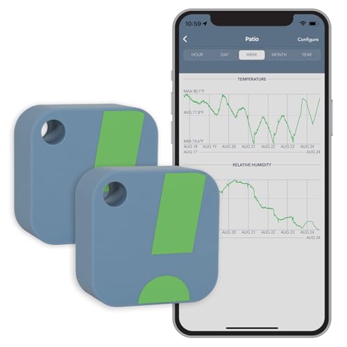 HT1 Smart Temperature & Humidity Sensor (2 Pack) by SensorPush