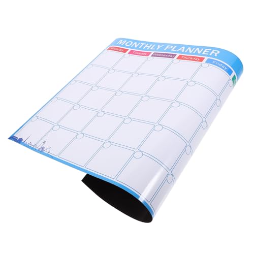 Uonlytech Weekly Dry Erase Board for Fridge Magnetic Calendar Magnetic Fridge Magnet Organizer Easy to Use Elegant