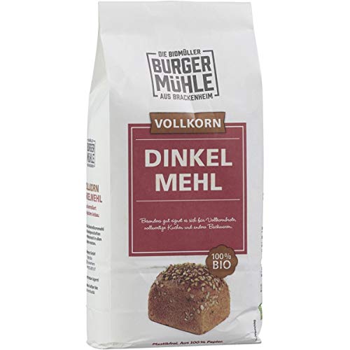 Burgermühle Dinkelvollkornmehl, 1kg Cover
