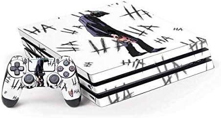 Skinit Decal Gaming Skin Compatible with PS4 Pro Console and Controller Bundle - Officially Licensed Warner Bros Hahaha - The Joker Design