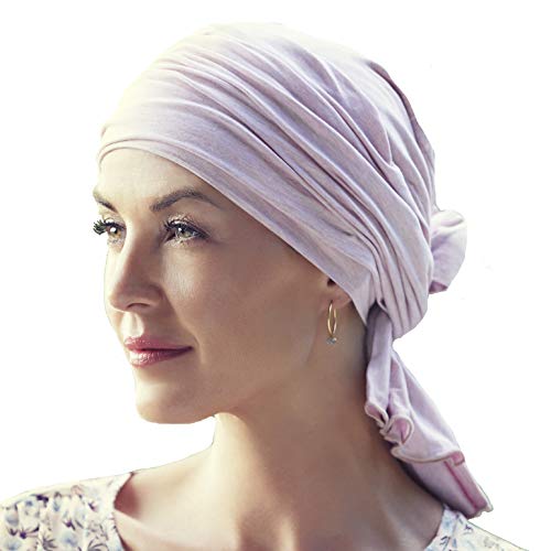 Pañuelo Tula en bambú Ultra Suave para Mujeres en quimioterapia (Rosa Jaspeado)