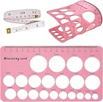 Nipple Rulers, Flange Inserts Sizing Measurement Tool for Breast, Soft Silicone Flange Size Measure, Nipple Measuring for New Mums/Women