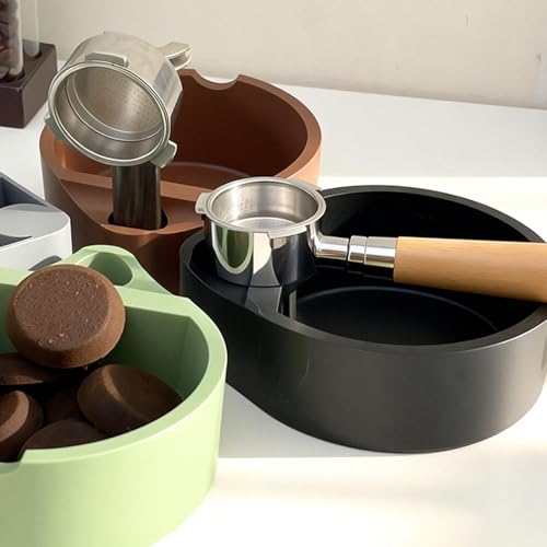 Contenedor de residuos de silicona para evitar suciedad al preparar café 8