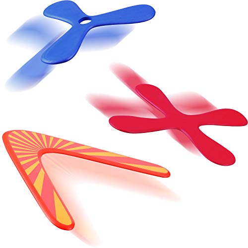 Tatuo Set Of 3 Returning Boomerang, Wood Boomerangs And Soft Boomerang For Athletes, For Sports Game Toy To Beginners, Young Throwers (Suit For Child Over 12 And Playing With Parent's Supervision) #TOP1