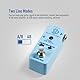 SONICAKE Line Selector AB Schalter Mini Gitarren Effektpedal True Bypass mit Buffe Schalter Buffer ABY