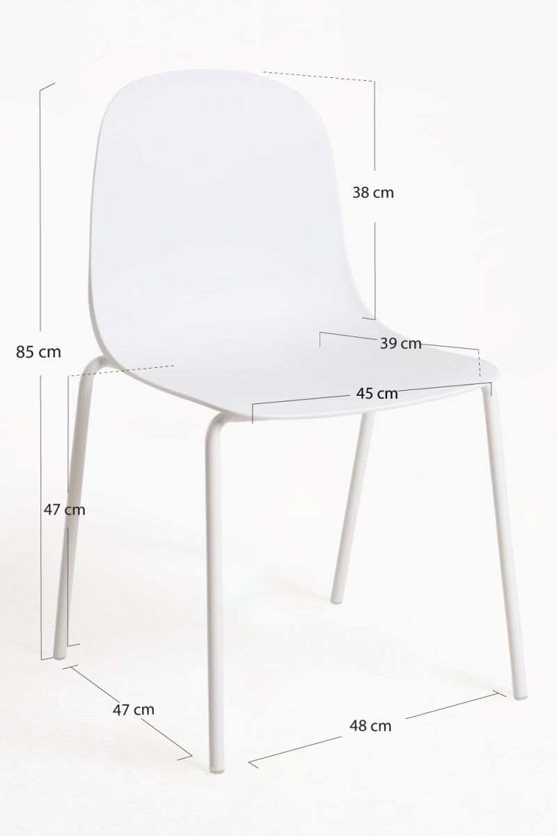 Regalos Miguel - Sillas Comedor - Silla Luson - Blanco