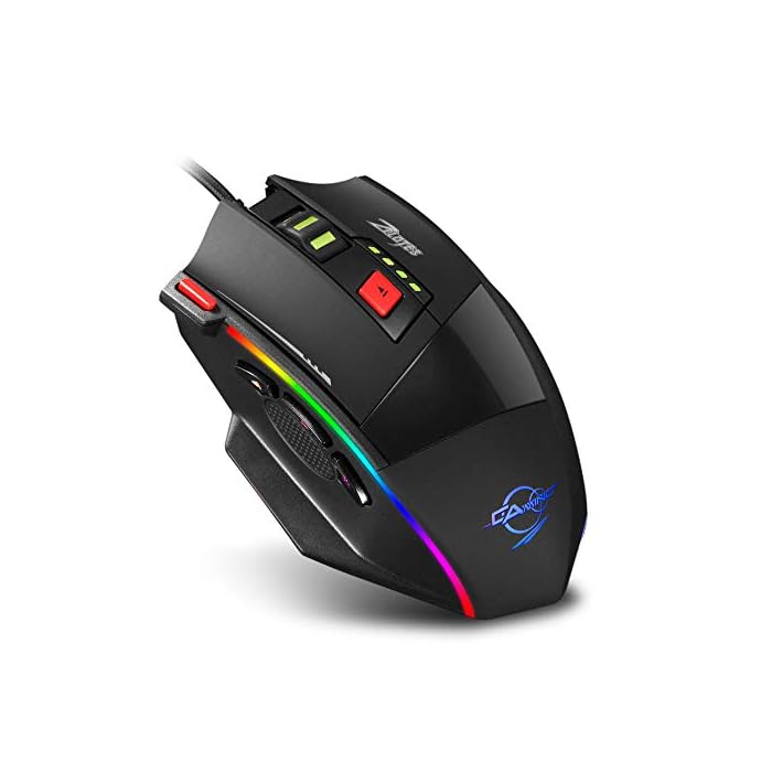 Buy Zelotes C17 RGB Gaming Mouse,6400 DPI,8Piece Weight Tuning Set