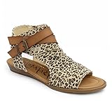 Blowfish Malibu Women's Balla Core Wedge Sandal, Leopard Safari, 7
