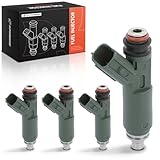 A-Premium 12 Holes Fuel Injectors Compatible with 1.8L L4 Toyota Corolla 2000-2004, Matrix 2003-2006, Celica, MR2 Spyder & Chevrolet Prizm & Pontiac Vibe, Set of 4, Replace# 23209-0D040 23250-22040