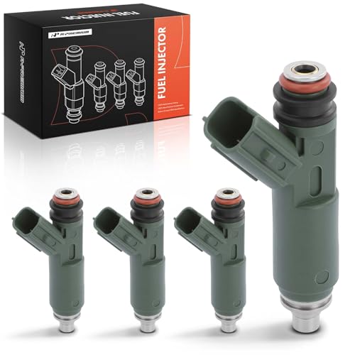 A-Premium 12 Holes Fuel Injectors Compatible with 1.8L L4 Toyota Corolla 2000-2004, Matrix 2003-2006, Celica, MR2 Spyder & Chevrolet Prizm & Pontiac Vibe, Set of 4, Replace# 23209-0D040 23250-22040