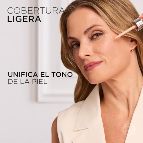Miniatura 6 de L Oréal Paris Accord Parfait, Sérum Con Color Rellenador, Con Ácido Hialurónico Puro 1 Y 7 De Glicerina, Acabado Natural, Piel Más Lisa Y Luminosa, Accord Parfait Serum, Light 2-3