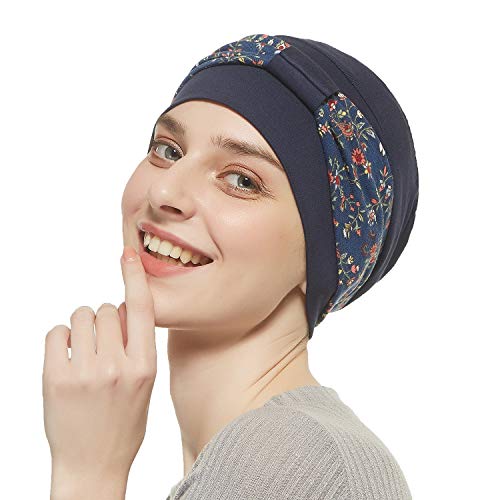 Bamboo Double Layered Comfort Beanie (Blue Dark) #TOP6