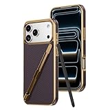 TilGillCase Designed for Apple iPhone 16 case case Simple Style with Stylus Fingerprint-Resistant Anti-Fall Protective Cases,Purple