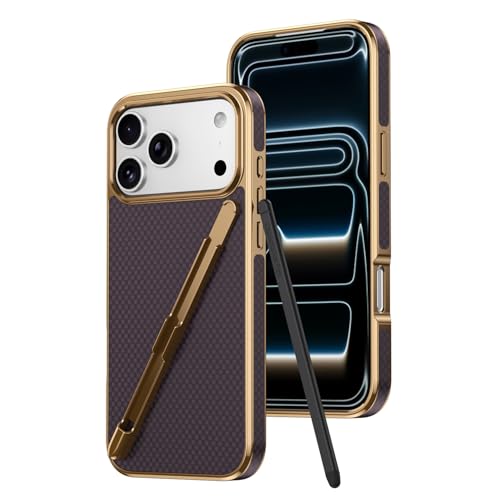 TilGillCase Designed for Apple iPhone 13 Pro Max case case Simple Style with Stylus Fingerprint-Resistant Anti-Fall Protective Cases,Purple