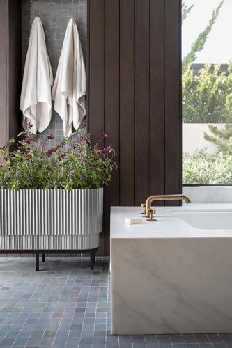 Image of Veradek Demi Series Raised Long Planter - Wide Planter with Stand