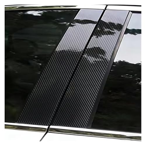 Accessoires voiture Macan film carbone pour piliers de vitres
