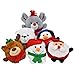 Fuzzy Friends Bundle: 6 Items - Plush Christmas Roly-Poly Pals, 5 Inch