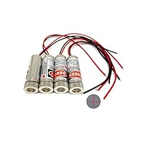 Red Line Laser Modul Industrial Laser Group Modul einstellbare Brennweite (Kreuz-4 Packungen)