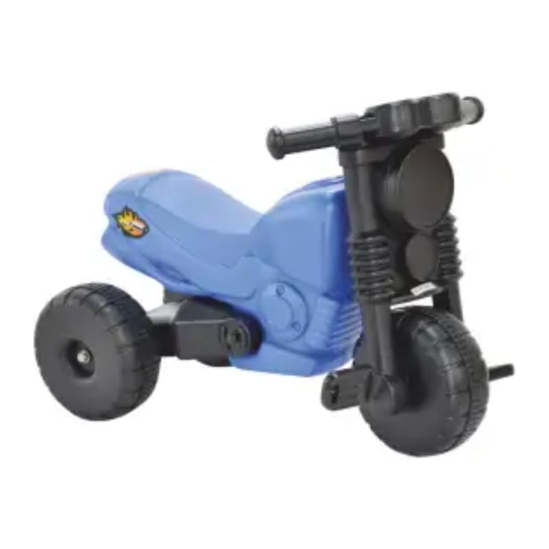 Image of Little Fingers Kids Ride-on Tricycle for Toddlers -Pedal Bike with Wide Wheels & Easy-Grip Handle - Indoor Outdoor Plastic Ride Toy for Boys & Girls Age 1 to 3 Years