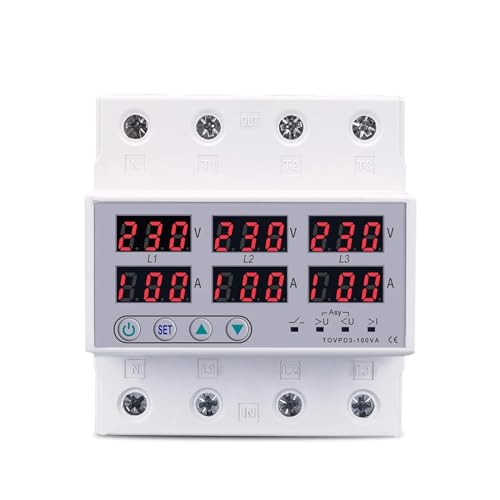 UCHAOCHE 100A 3dv dv d ߏd d ی j^[ [ veN^[ 1 (100A N 380VȂ)