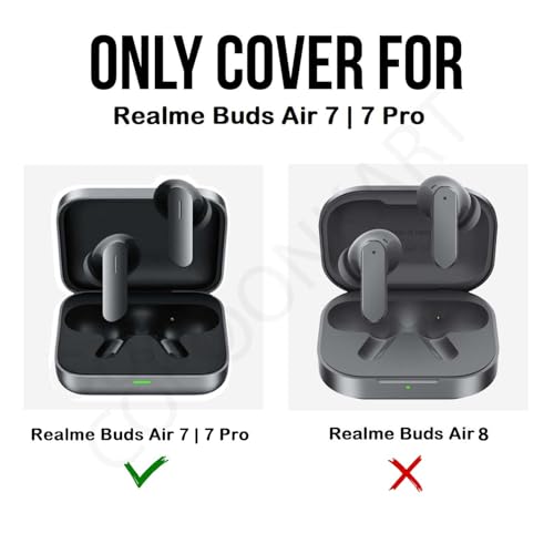Image of Soft Silicone Case Cover Compatible for Realme Buds Air 7 | 7 Pro (Lavender Purple)