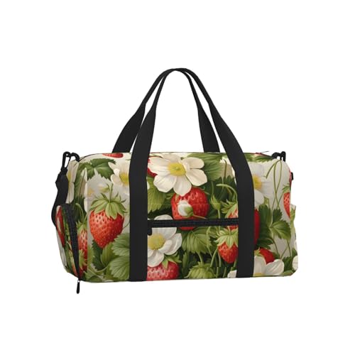 Sac de sport Goji Berries avec compartiment à chaussures floral