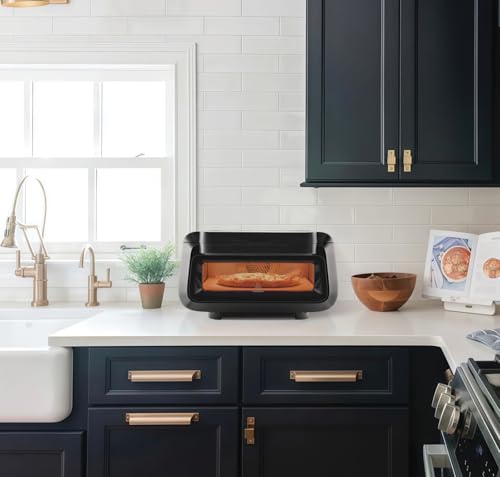 Image of Frigidaire Electric Indoor Pizza Oven - Reach Temperatures of 700F - Stone Bake 12 inch Pizzas in Minutes - Portable Countertop Oven with Air Fry and Bake. Peel Included Model FRPO100B