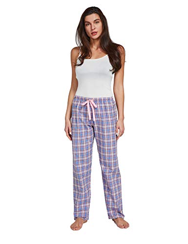 Image of CYZ Women's 100% Cotton Woven Poplin Sleep Pajama Pants