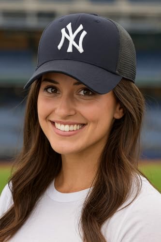 Gorra Trucker Azul y Blanca NY MVP Ajustable miniatura 3