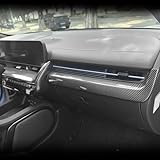 JUIVEEL Car Dash Cover Trim Instrument Panel Moulding Trim,Center Console Dashboard Frame Cover Compatible with Hyundai Ioniq 5 2022-2025 Ioniq 5 N 2025 Interior Accessories (Carbon Fiber Style)