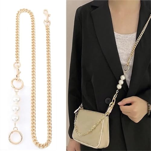 Sac chaîne sangle perles patchwork lot de 2 extensions de poignée pour sac à main femmes