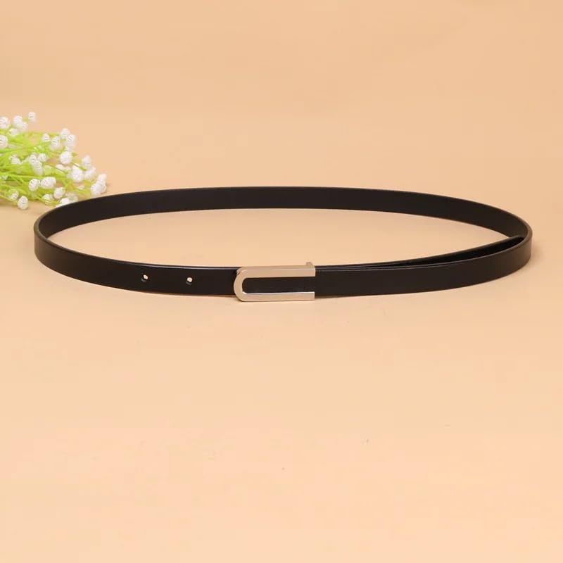 Pohullan Slim Belt Version Fashionable Women Thin Leather Travel Belt Dress Jacket Accessories4