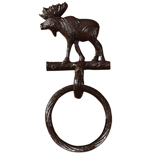 Park Designs Cast Moose Towel Ring Hook