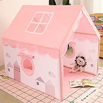 Lalakiya’S Play Houses Tent for Kids Outdoor and Indoor Theme Play House Castle Tent Toys for 5-12 Years Old Children Boy Girls Portable Castle Playhouse for Girls & Boys (Pink City)
