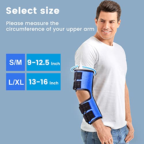 Elbow Splint, Night And Day Brace For Ulnar Nerve Entrapment, Cubital Tunnel Syndrome, For Left & Right Arm, Immobilizer For Sleeping Extension And Working, Adjustable Angle Aluminum Bracket - L/Xl #TOP5