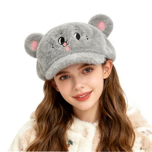 Casquette de baseball en peluche chaude pour sorties d'hiver en ville