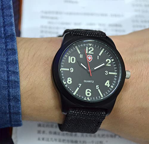 Image of Gosasa Unisex Military Watches Sport Textile Nylon Strap Stylish Men Watch Luminous Fashion Watches Analog Display Quartz Waterproof Casual Wristwatch