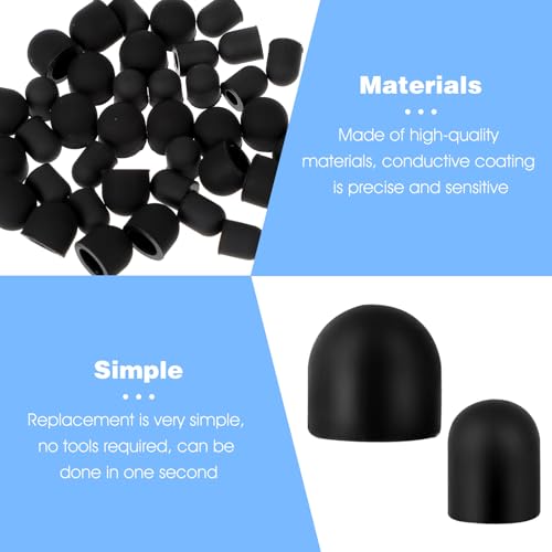 LXUEJEI 40 Pcs Rubber Tips for Stylus Pens, Replacement Nibs for Touch Screen Pen, High Sensitivity and Precision, Soft No Scratches, Universal Stylus Ends Replacement Tips 0.2\'\' & 0.28\'\' - Thumbnail 4