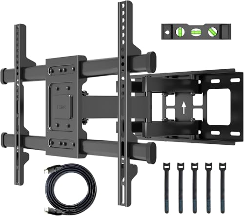 BONTEC TV Wandhalterung für 32-84 Zoll Bildschirme bis zu 60kg, Wandhalterung Fernseher Schwenkbar Neigbar Universal TV Halterung für Flach & Curved Fernseher & Monitor, Max VESA 600x400mm BONTEC TV Wandhalterung für 32-84 Zoll Bildschirme bis zu 60kg, Wandhalterung Fernseher Schwenkbar Neigbar Universal TV Halterung für Flach & Curved Fernseher & Monitor, Max VESA 600x400mm