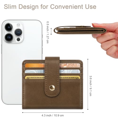 Image of Small Wallets for Women Slim Minimalist Bifold Credit Card Holder