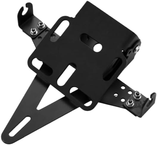 Motorcycle Black Rear Tail Light Mount License Plate Bracket Holder for Sport Street Dirt Bike