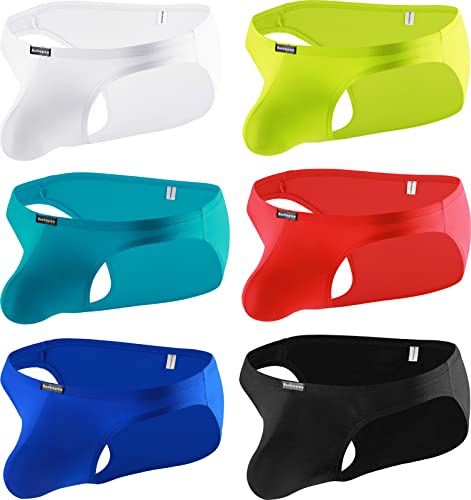 Men's Silky Briefs Big Pouch Underwear Classics Briefs Mens Under Panties Pack