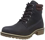 Pflegeleicht Marco Tozzi Premio Damen 26248-31 Combat Boots, Blau (Navy/Bordeaux 849), 39 EU
