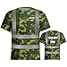 YOWESHOP High Visibility Custom Work Shirts for Menï¼ŒShort Sleeve Crewneck T-Shirtï¼ŒXXLï¼ŒCamo Green4