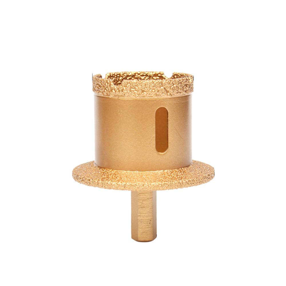 Dimeiyan One Color Diamond Core Hole Cutter, Bit Triangular Handle Brazed For Tile Marble Porcelain Washbasin 35-114Mm(50 70Mm)